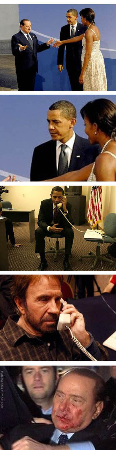 obama vs berlusconi